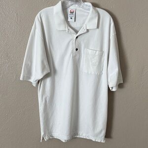 Sorel Vintage Men’s Cotton Polo Shirt White Medium